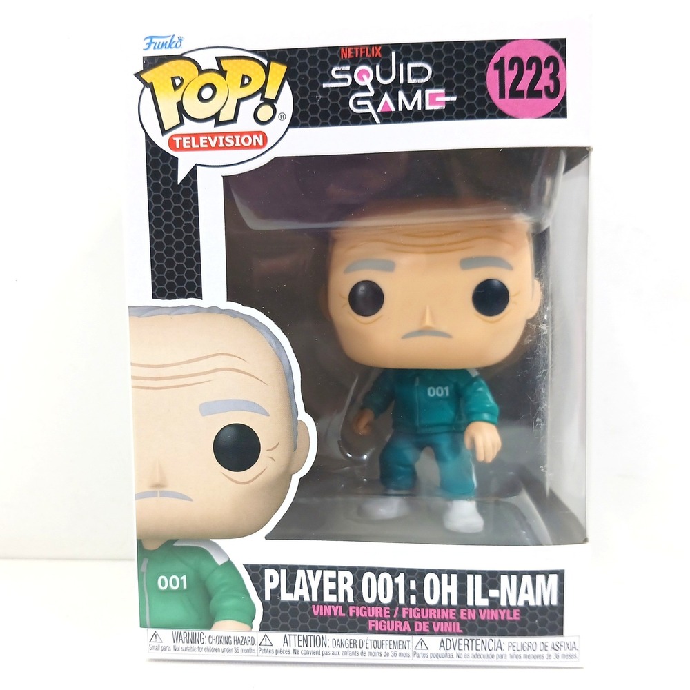 Funko Pop Squid Game Player 001 Oh Il-nam Vinyl‎ Figure 1223 Netflix Collectible